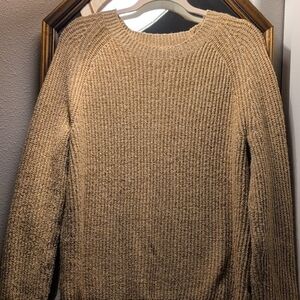 Cozy Tan Knit Sweater
